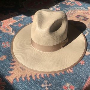 Stetson flat brim hat